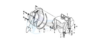 SJ100 1100 BALI EX drawing FAN COVER/SHROUD