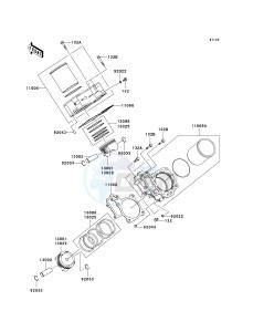 KVF650 D [BRUTE FORCE 650 4X4] (D1) D1 drawing CYLINDER_PISTON-- S- -