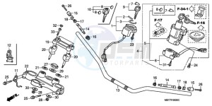 XL1000VA9 UK - (E / ABS MKH) drawing HANDLE PIPE/TOP BRIDGE