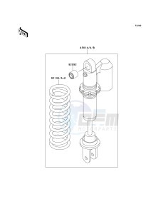 KX 65 A [KX65 MONSTER ENERGY] (A6F - A9FA) A9F drawing SHOCK ABSORBER-- S- -