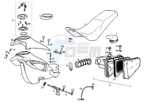 SENDA SM EURO2 - 125 cc drawing FUEL TANK