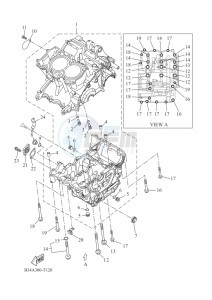 XSR700 MTM690 (BEF1) drawing CRANKCASE