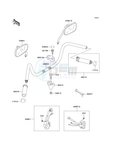 VN 1500 D[VULCAN 1500 CLASSIC] (D1-D2) [VULCAN 1500 CLASSIC] drawing HANDLEBAR