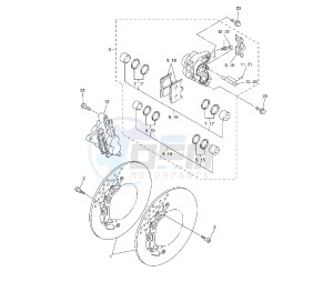 FZ1 1000 drawing FRONT BRAKE CALIPER