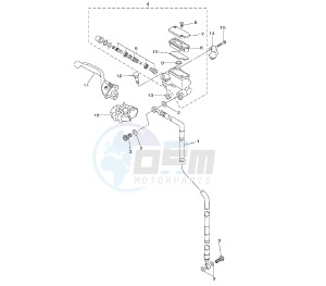 YZ F 250 drawing FRONT MASTER CYLINDER