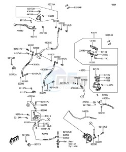 BRUTE FORCE 300 KVF300CJF EU drawing Front Master Cylinder