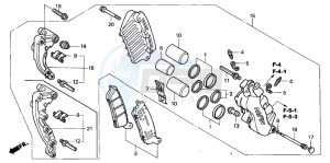 FJS600A SILVER WING drawing FRONT BRAKE CALIPER