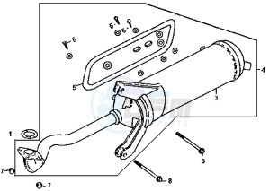 SUPER DUKE 125 drawing EXHAUST