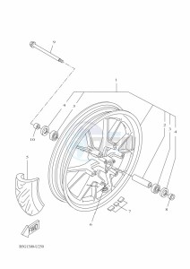 YZF125-A YZF-R125 (BNU1) drawing FRONT WHEEL