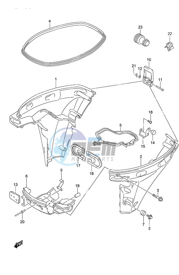 Side Cover Remote Control w/Power Tilt