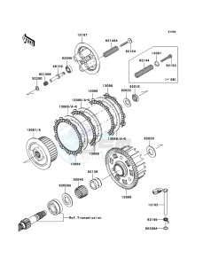 Z750 ZR750L8F GB XX (EU ME A(FRICA) drawing Clutch