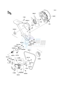 KAF 950 B [MULE 3010 DIESEL 4X4] (B7F) B7F drawing WATER PUMP