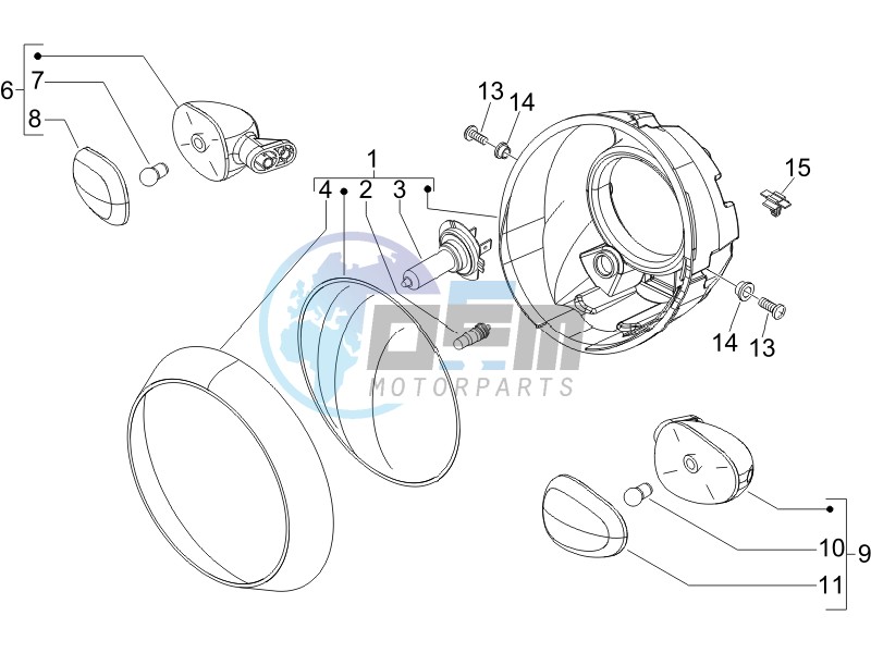 Head lamp - Turn signal lamps