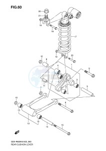 GSX-R600 (E2) drawing REAR CUSHION LEVER