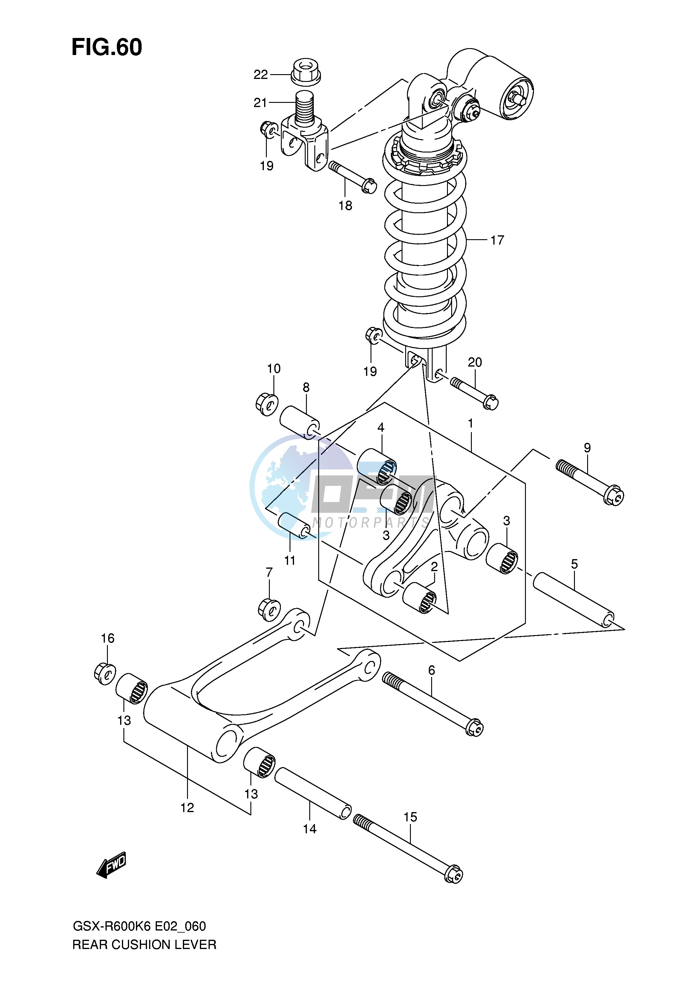 REAR CUSHION LEVER