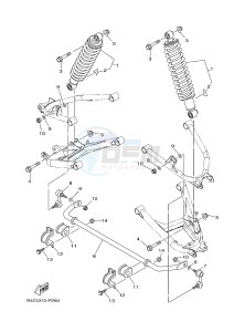 YXM700E YXM70VPHG VIKING EPS HUNTER (B427) drawing REAR SUSPENSION