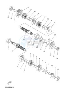 XT660Z TENERE (2BD6 2BD6 2BD6) drawing TRANSMISSION