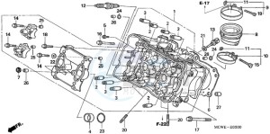 VFR800A9 Ireland - (EK / ABS MME) drawing CYLINDER HEAD (FRONT)