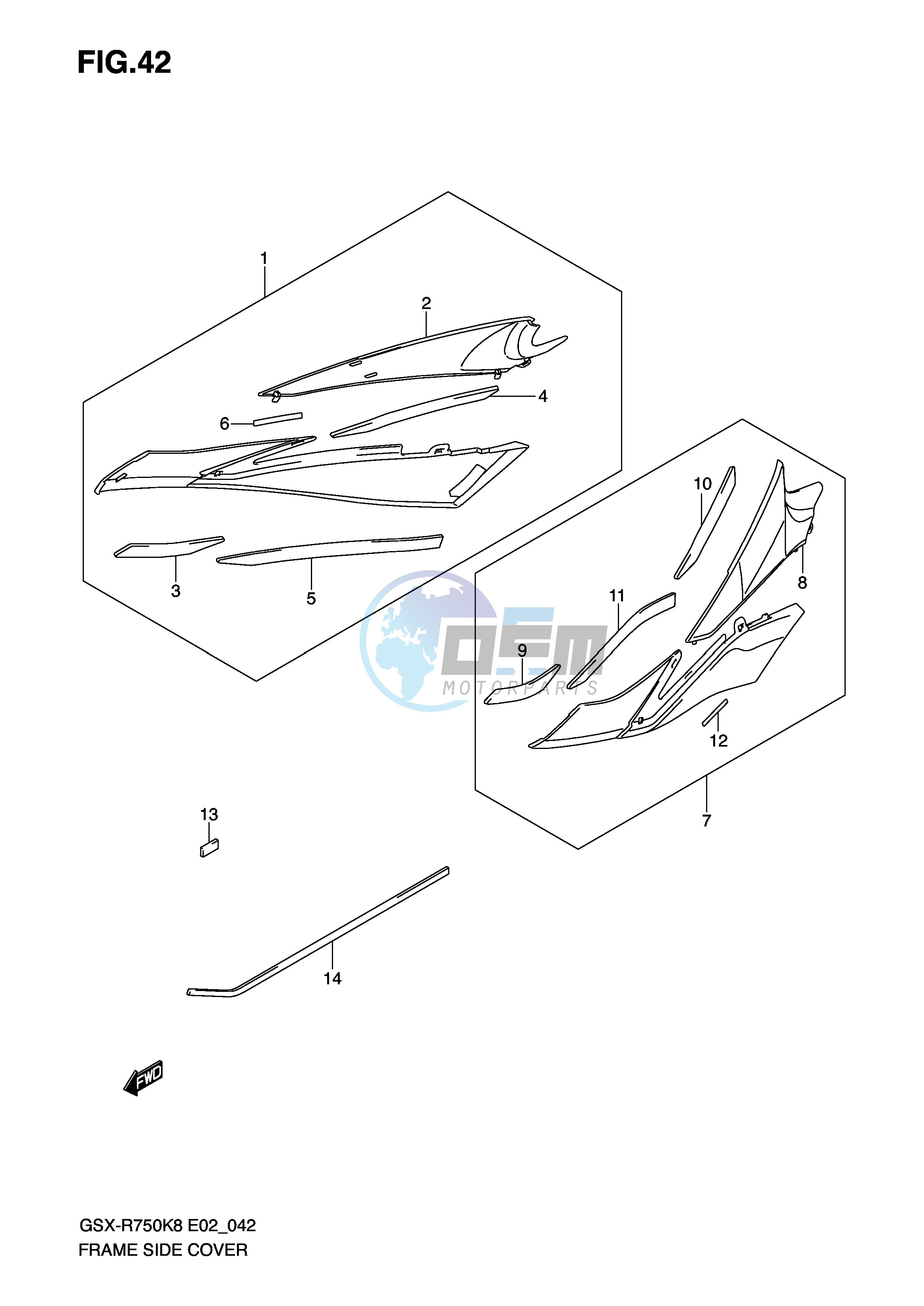 FRAME SIDE COVER (MODEL K8)