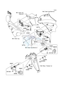 ER-6f ABS EX650B7F GB XX (EU ME A(FRICA) drawing Turn Signals