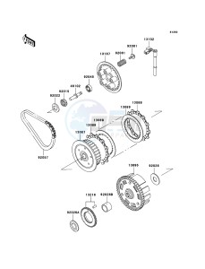 KLE500 KLE500B7F GB XX (EU ME A(FRICA) drawing Clutch