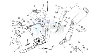 RSV 4 1000 APRC Factory Std SE drawing Exhaust pipe I