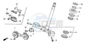 CB1300S CB1300SUPERBOLD'OR drawing STEERING STEM