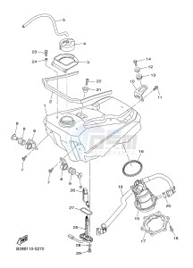 YZ250FX (B29C B29D B29E B29E B29F) drawing FUEL TANK