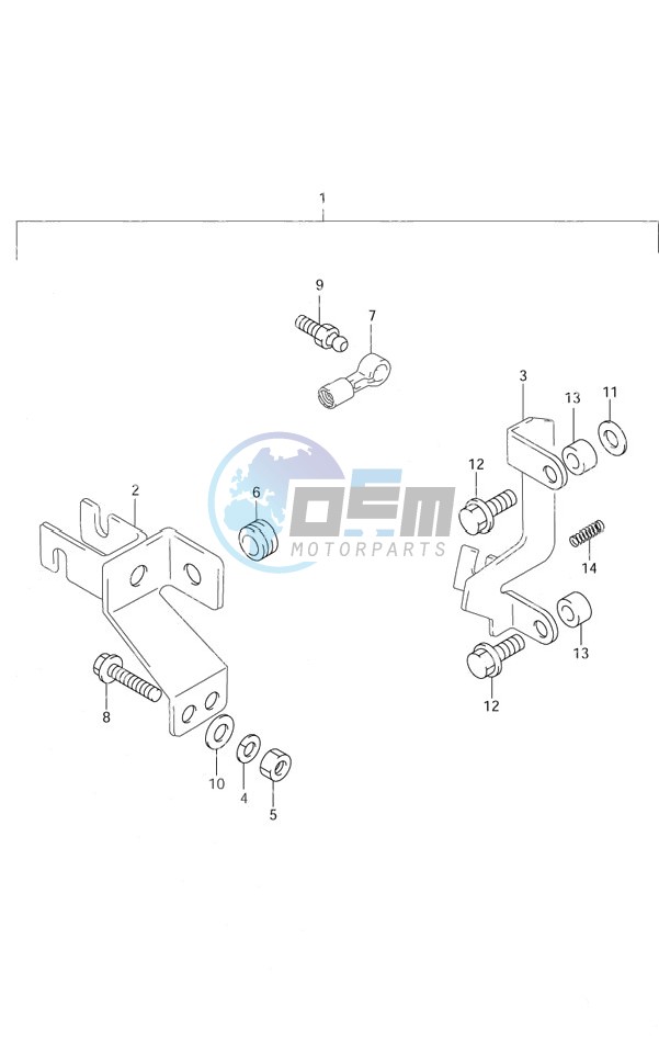 Remote Control Parts S/N 651001 to 652500