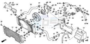 CB1300S CB1300SUPERBOLD'OR drawing RADIATOR (CB1300A/SA)