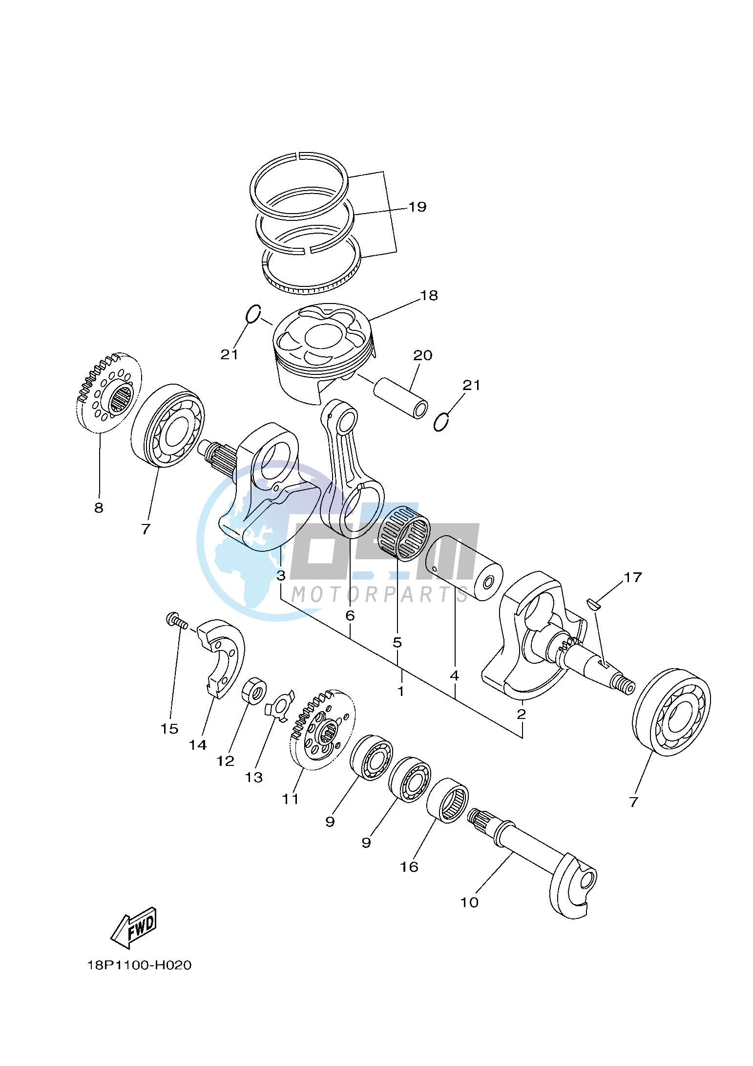 CRANKSHAFT & PISTON