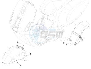 Sprint 125 4T 3V ie drawing Wheel housing - Mudguard