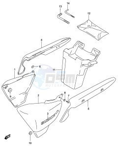 GZ125 (P4) drawing FRAME COVER