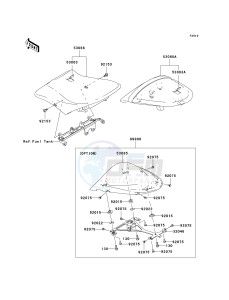 ZX636 C [NINJA ZX-6R] (C6F) D6F drawing SEAT