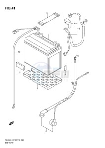 DL650 (E3) V-Strom drawing BATTERY (DL650AL1 E28)