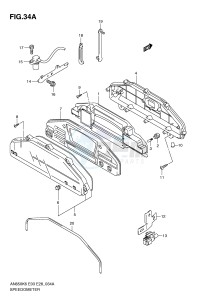 AN650 (E3-E28) Burgman drawing SPEEDOMETER (AN650K7 K8 K9)