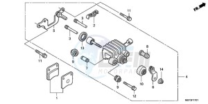 FJS400D9 ED / 2ED drawing PARKING BRAKE CALIPER