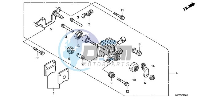 PARKING BRAKE CALIPER