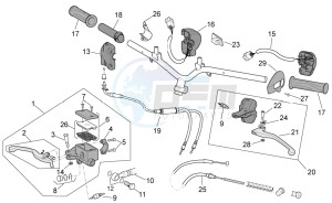 Scarabeo 50 2t e2 (eng. piaggio) drawing Controls