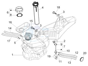 Liberty 125 Leader RST drawing Fuel Tank