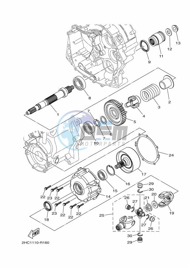 MIDDLE DRIVE GEAR