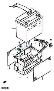 RG500 (E1) Gamma drawing BATTERY