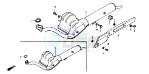 PK50 drawing EXHAUST MUFFLER