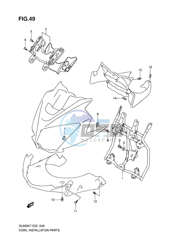 COWL BODY INSTALLATION PARTS