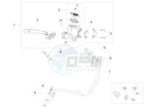 RS4 125 4T (AU, CA, EU, HK, J, RU, S, USA) drawing Front master cilinder