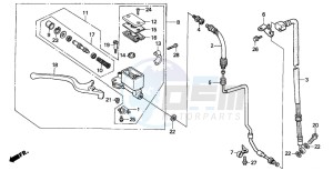 NX250 drawing FR. BRAKE MASTER CYLINDER