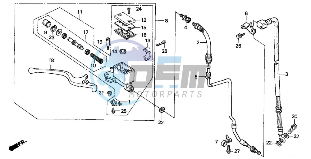 FR. BRAKE MASTER CYLINDER