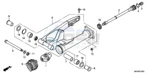 NT700VAB drawing SWINGARM