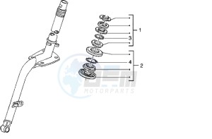 Hexagon 125 EXS1T 125cc drawing Steering bearing ball tracks