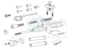 SENDA R DRD - BLACK DEVIL 2A EDIZIONE - 50 CC VTHSR1A2A drawing WORKSHOP SERVICE TOOLS